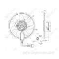 Auto radiator cooling fan for Q7 VW PORSCHE